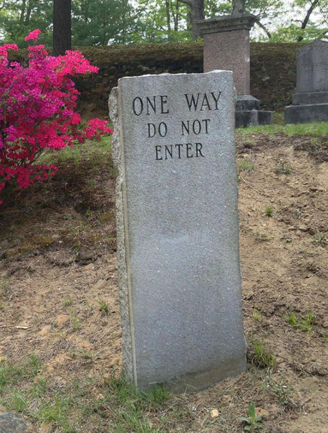 Funny gravestone.