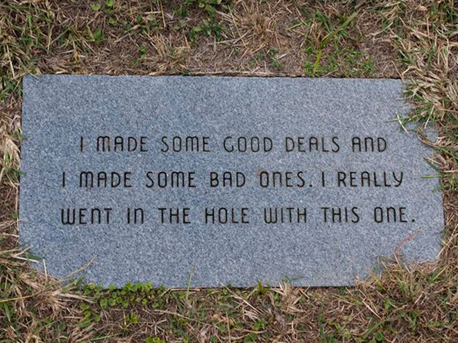 Funny gravestone.