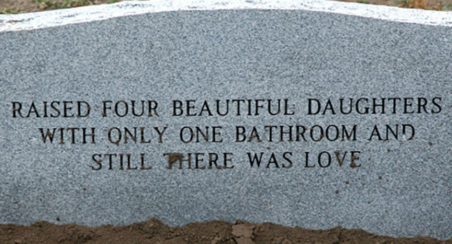 Funny gravestone.