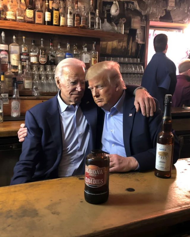 AI-Generated Images: Trump And Biden Being Best Friends