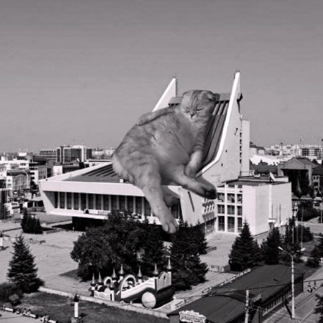 Cats of Brutalism: Cats Combined With Brutalist Architecture