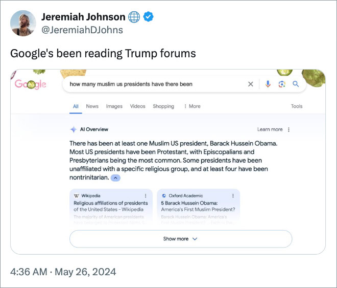 Google's been reading Trump forums