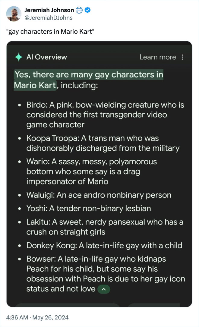 gay characters in Mario Kart