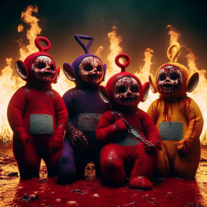 If Teletubbies was a horror movie...