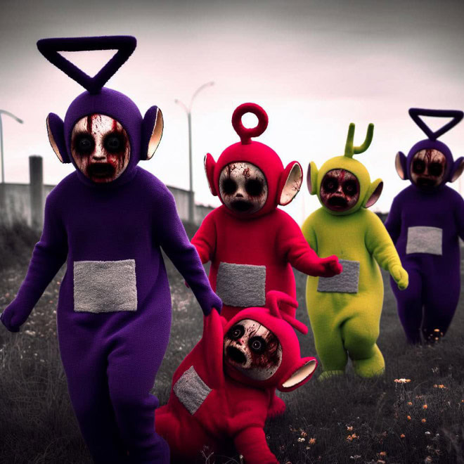 If Teletubbies was a horror movie...