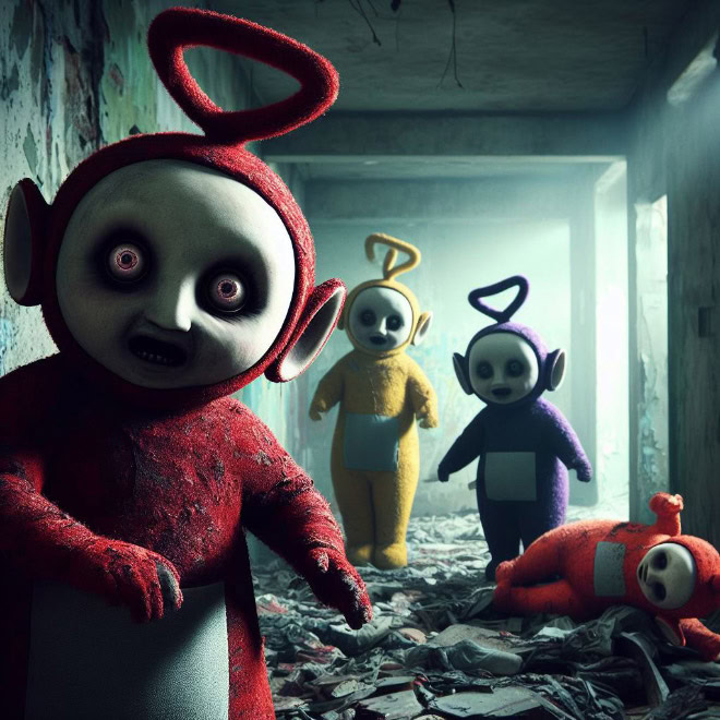 If Teletubbies was a horror movie...