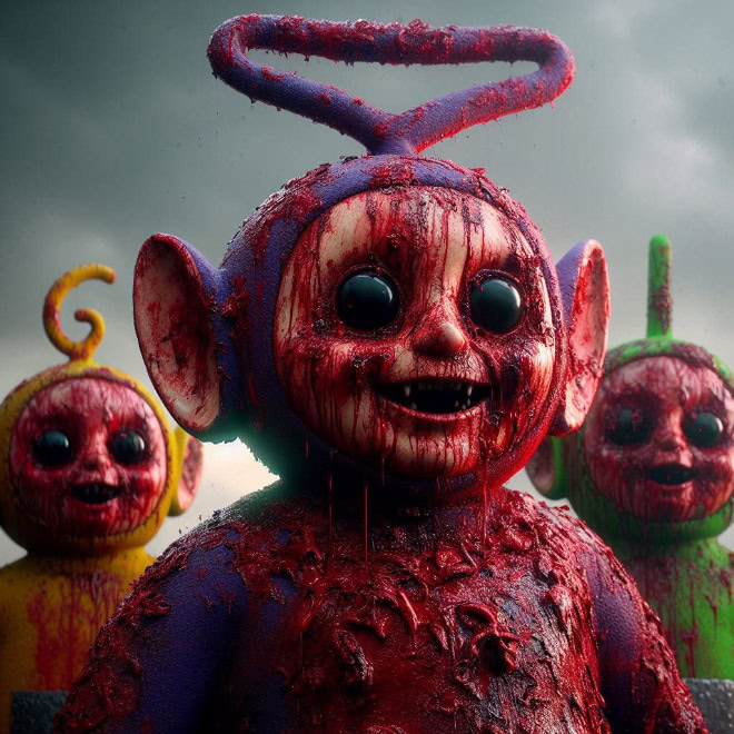 If Teletubbies was a horror movie...