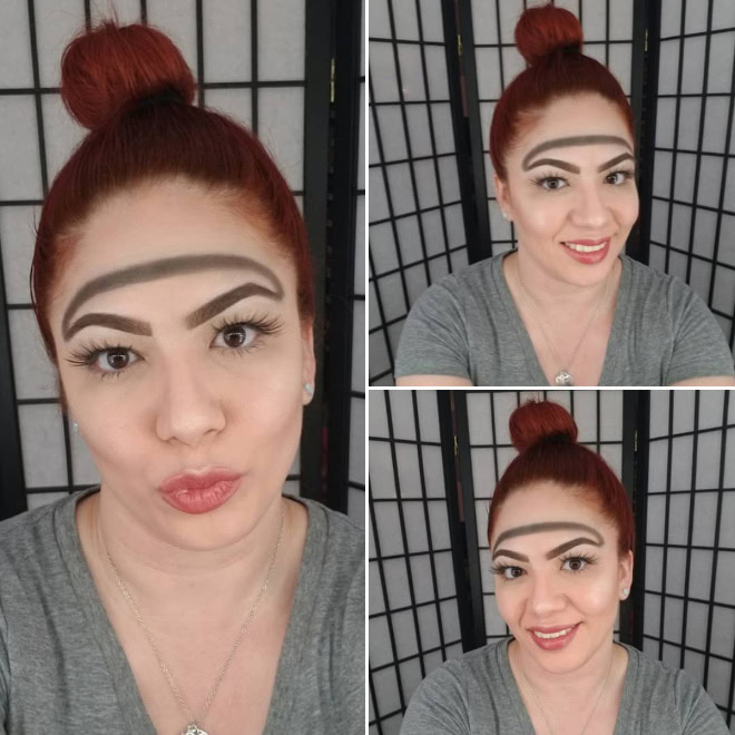 Halo eyebrows.