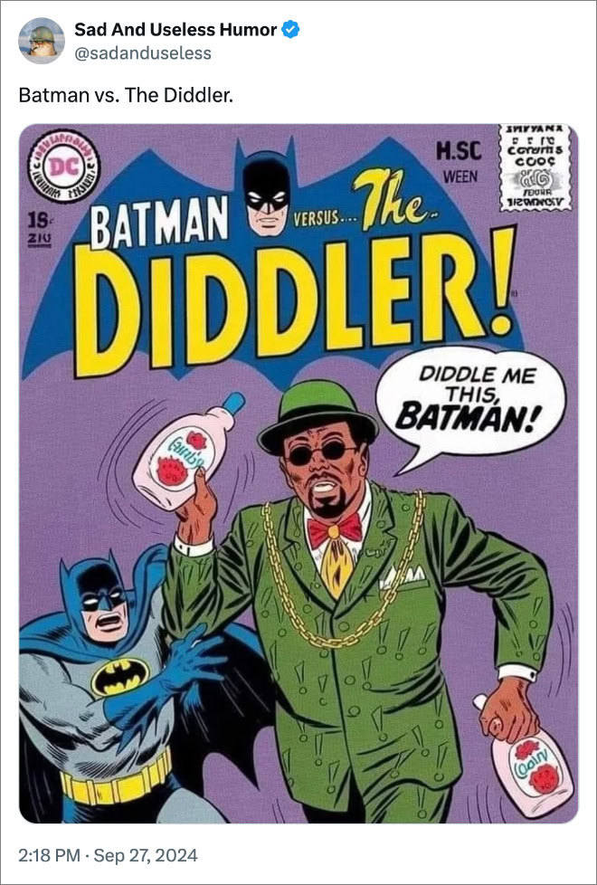 Batman vs. The Diddler.