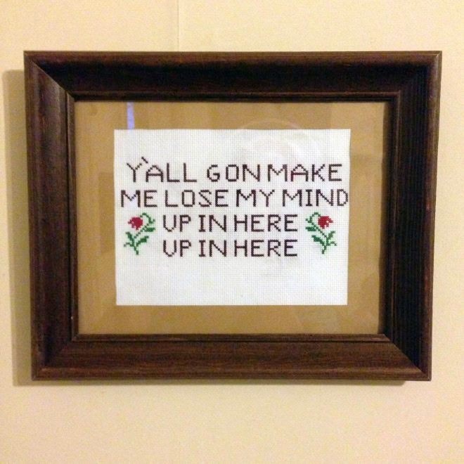 Brilliant cross stitch.