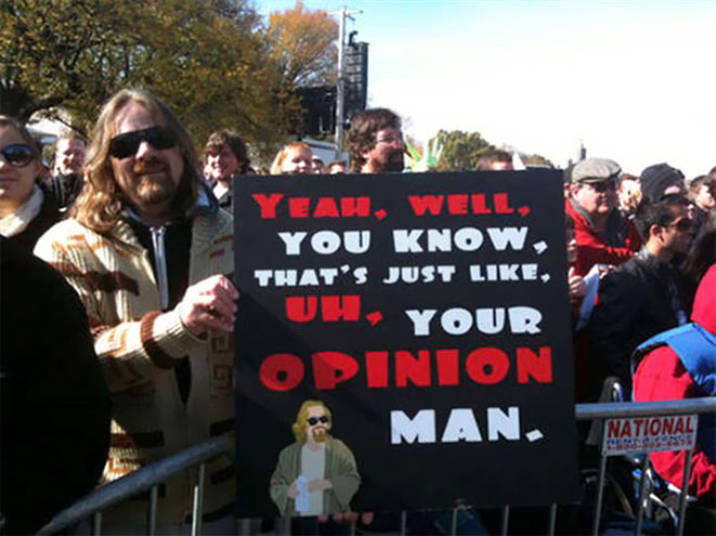 Hilariously polite protest sign.