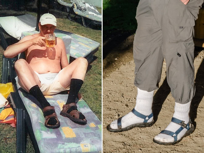 Socks and sandals - so sexy!