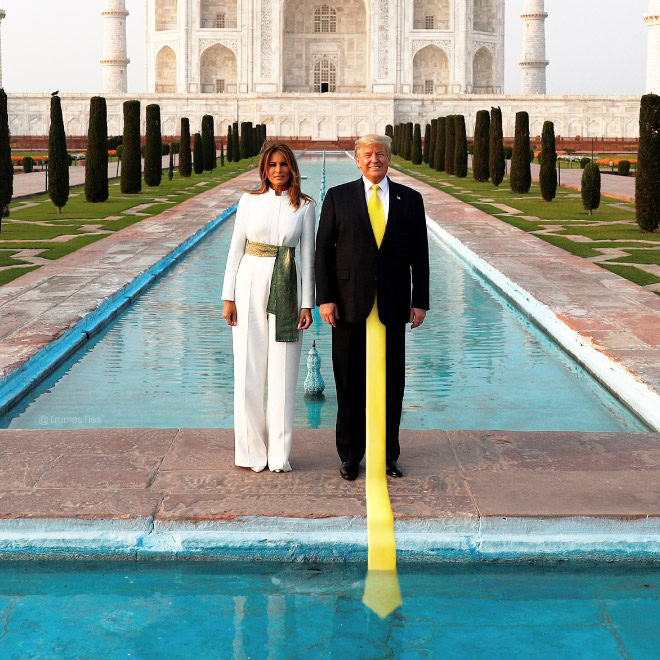 Have you ever noticed how long Trump's tie is?