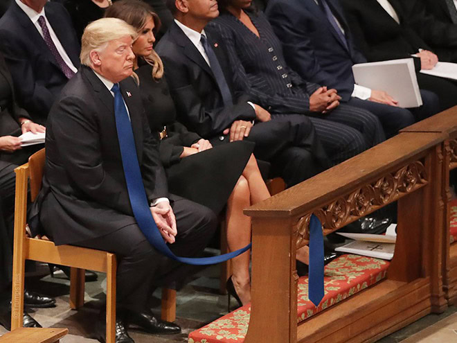 Have you ever noticed how long Trump's tie is?