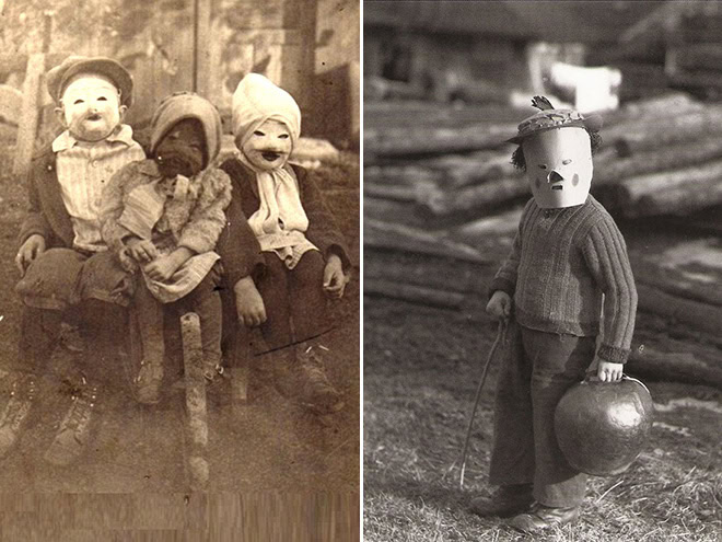 Vintage Halloween costumes were terrifying.