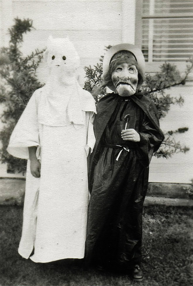 Vintage Halloween costumes were terrifying.