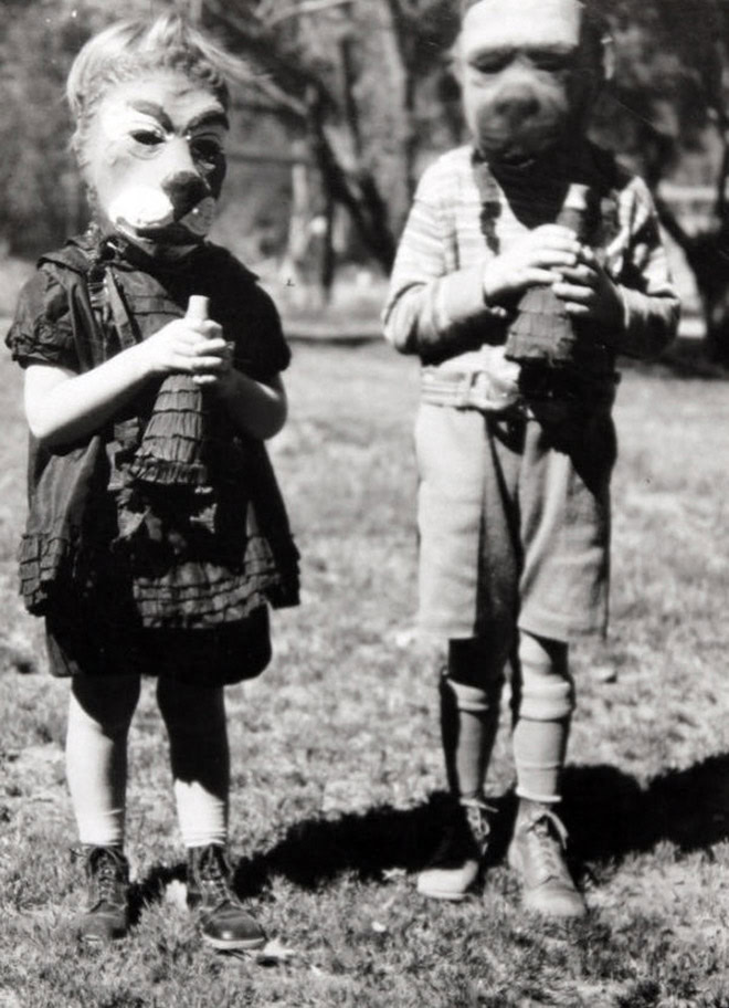 Vintage Halloween costumes were terrifying.