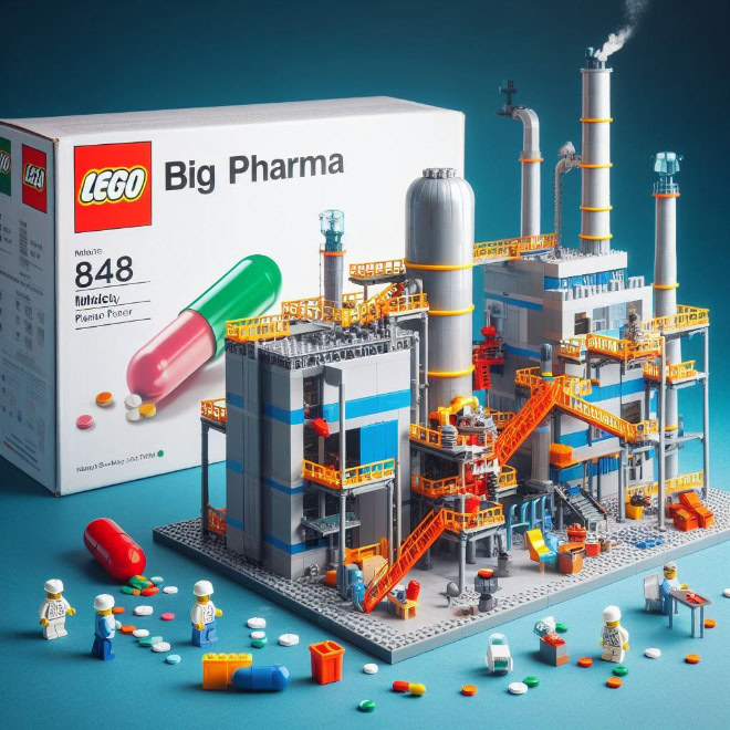 LEGO set created by AI.