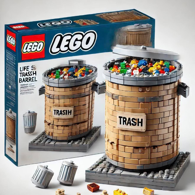 LEGO set created by AI.