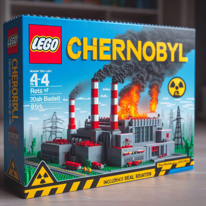 LEGO set created by AI.