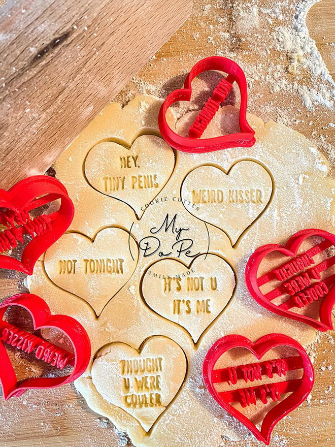 Rude cookie cutters.