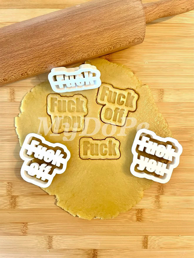 Rude cookie cutters.