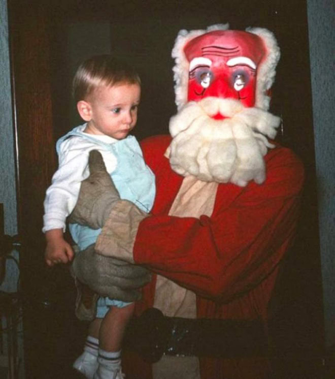 Creepy Santa.