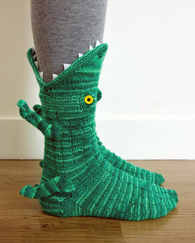 Crocodile socks.