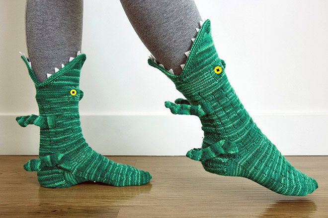 Crocodile socks.