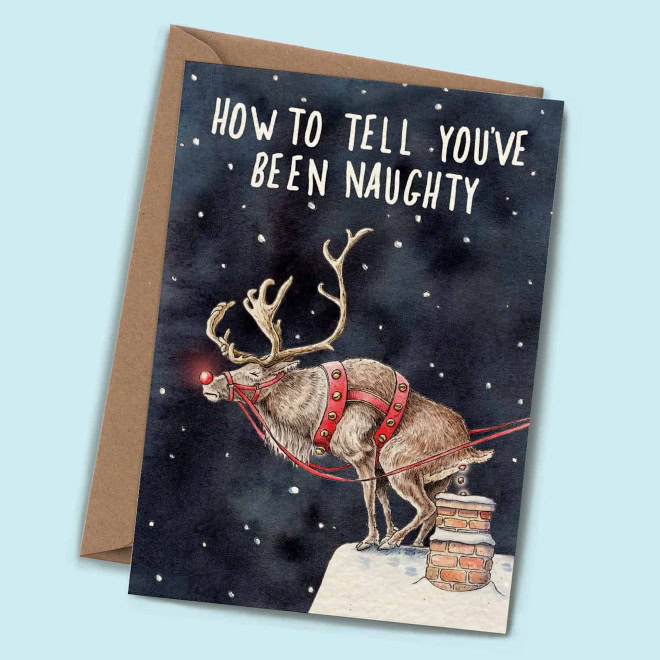 Funny Christmas card.