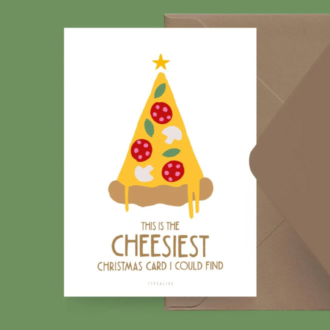 Cheesy Christmas card.