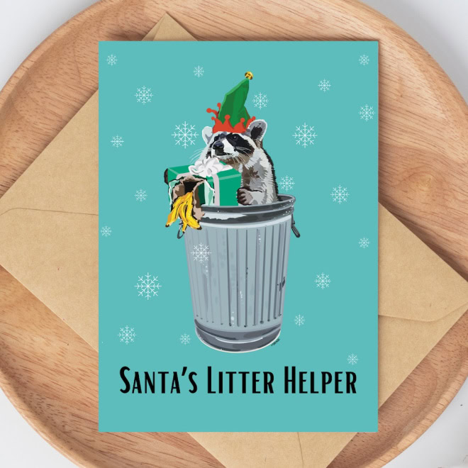 Santa's litter helper.