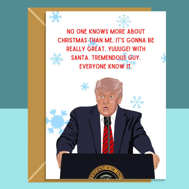 Trump Christmas card.