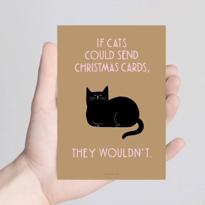 Funny Christmas card.