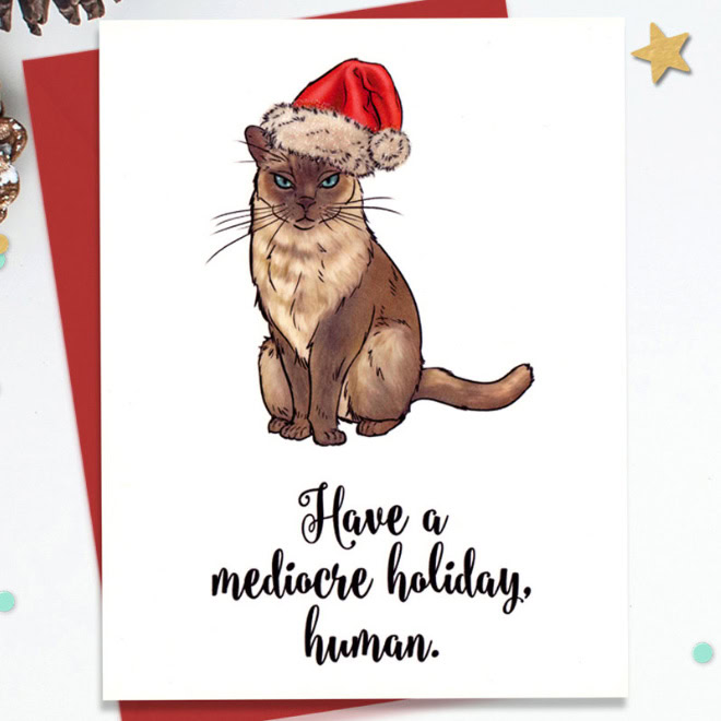 Christmas card from your cat.