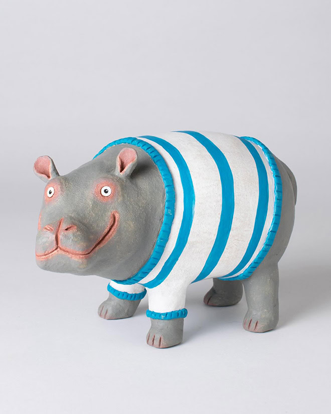 Handmade ceramic silliness by Helen Burgess.