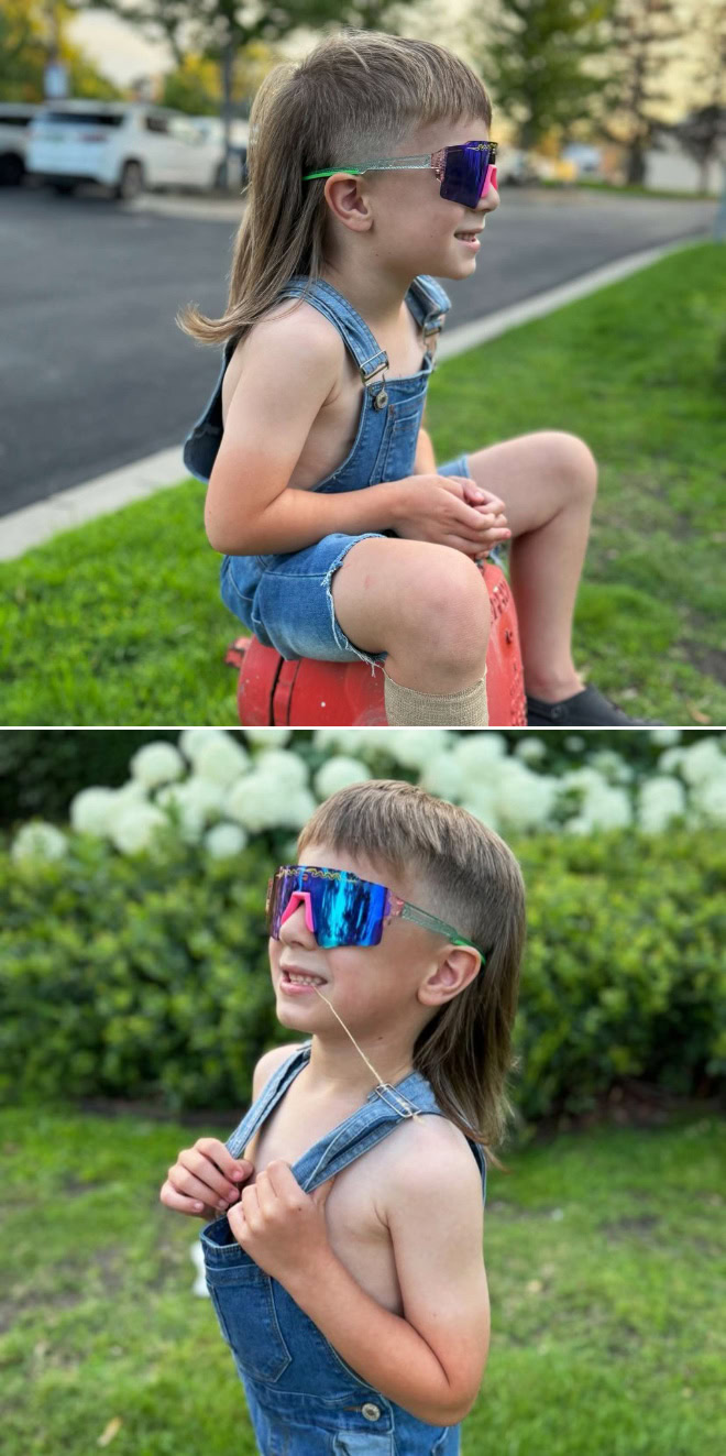 Epic mullet.