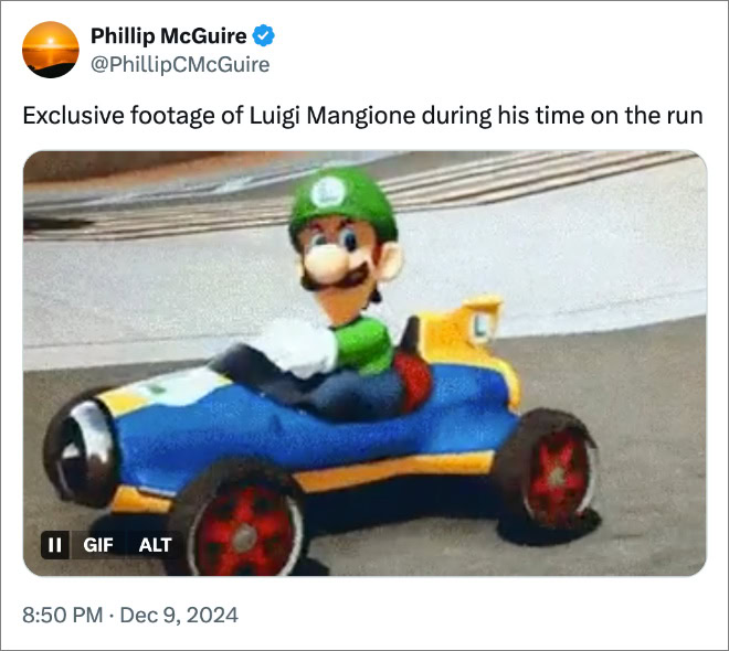 Exclusive footage of Luigi Mangione during his time on the run