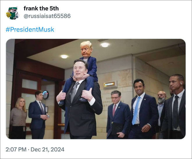 #PresidentMusk