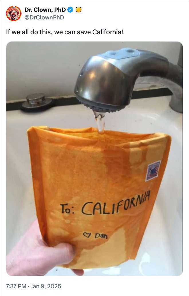 If we all do this, we can save California!