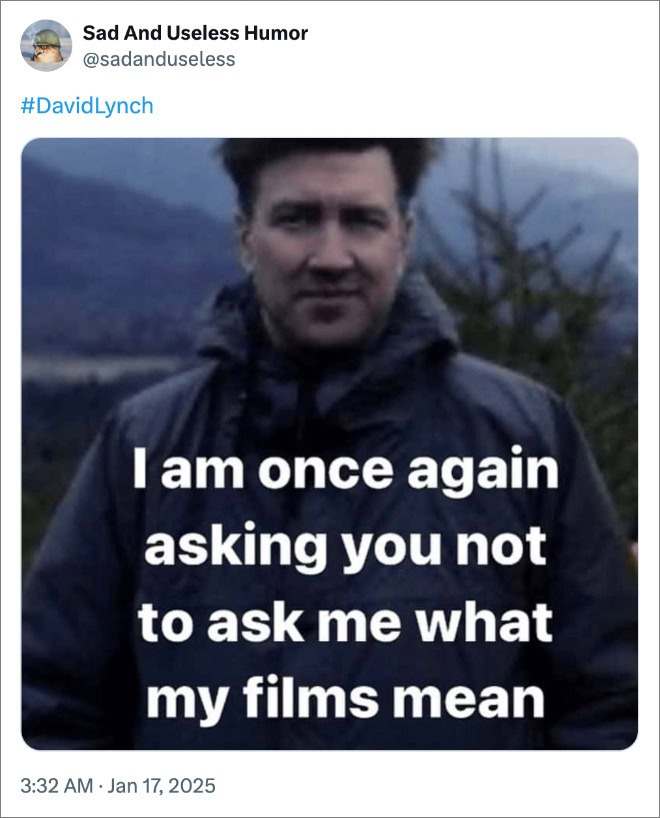 #DavidLynch