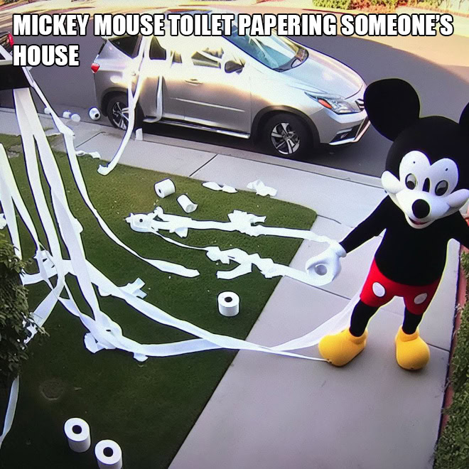 The secret life of Mickey Mouse, according to AI.