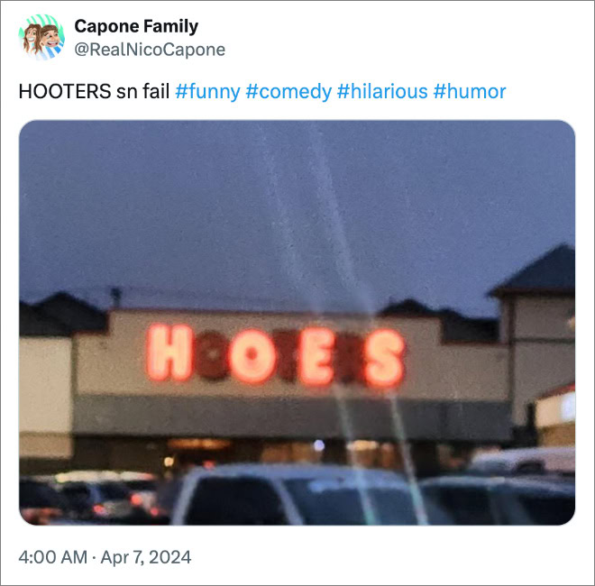 HOOTERS sn fail #funny #comedy #hilarious #humor