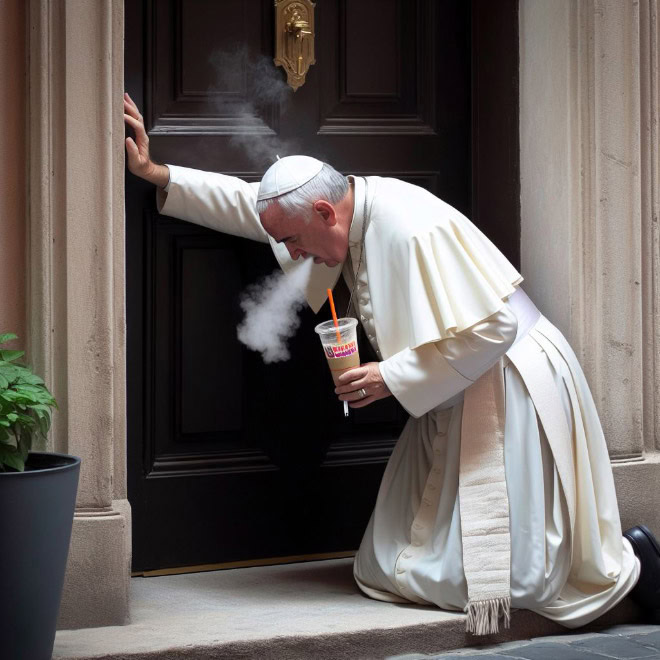 Le pape François Meme: La vie secrète du pape.