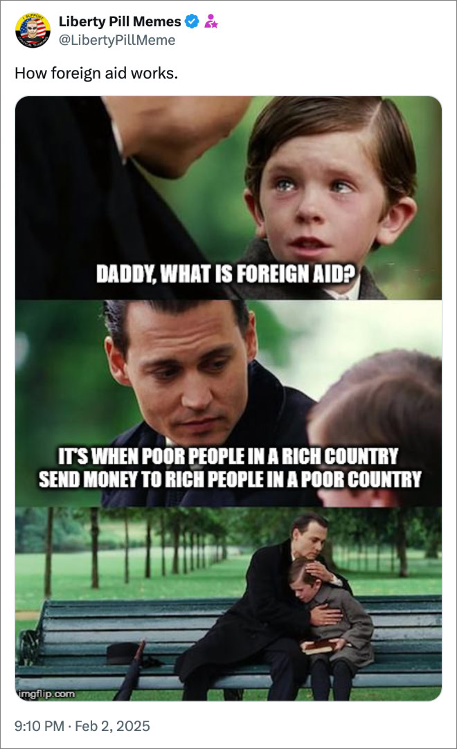 How foreign aid works.